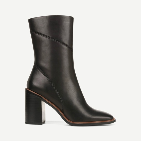 Franco Sarto Square Toe Mid-Calf Bootie - Picture 2 of 14